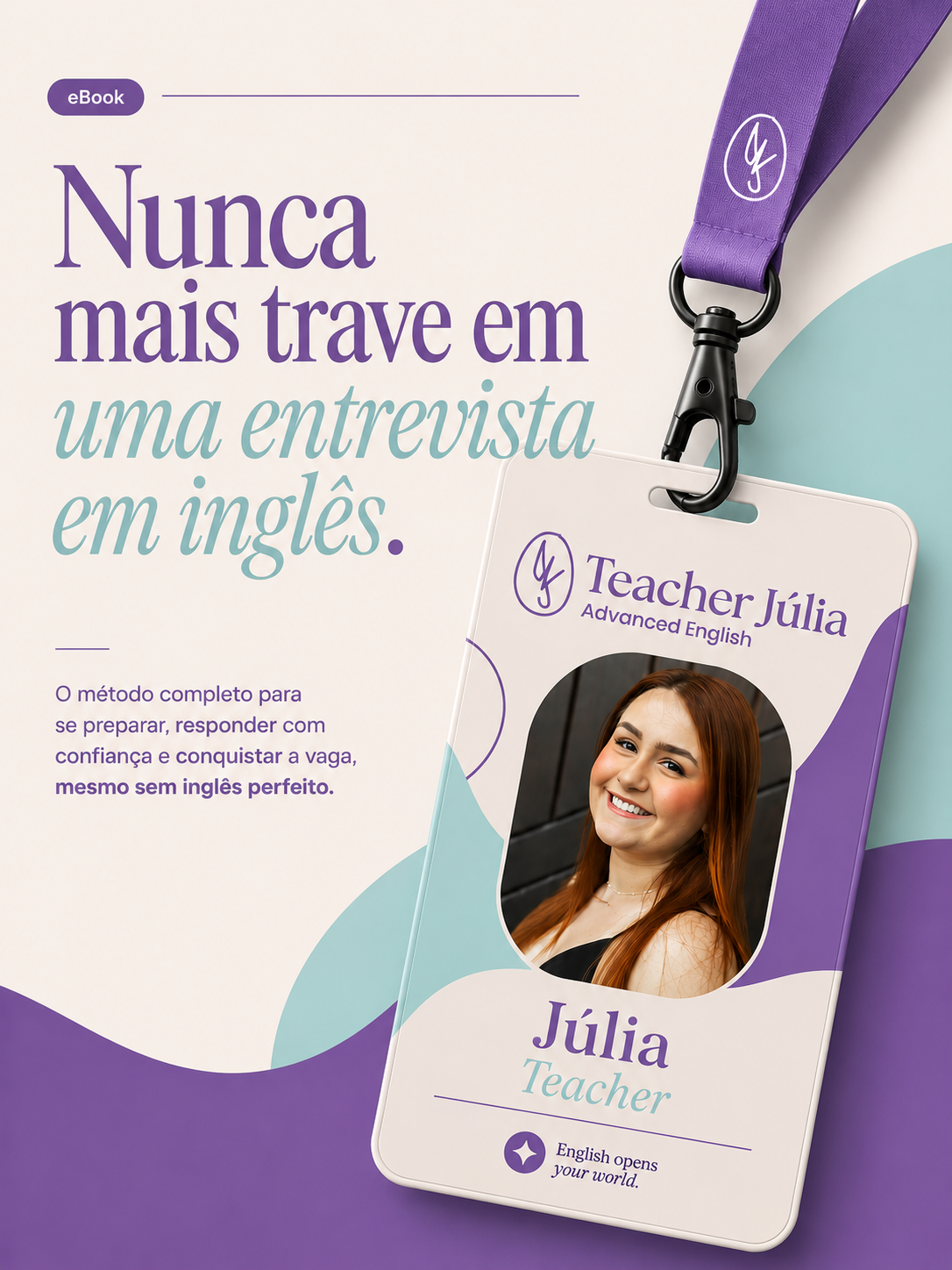 Capa do material Nunca Mais Trave em uma Entrevista em Inglês